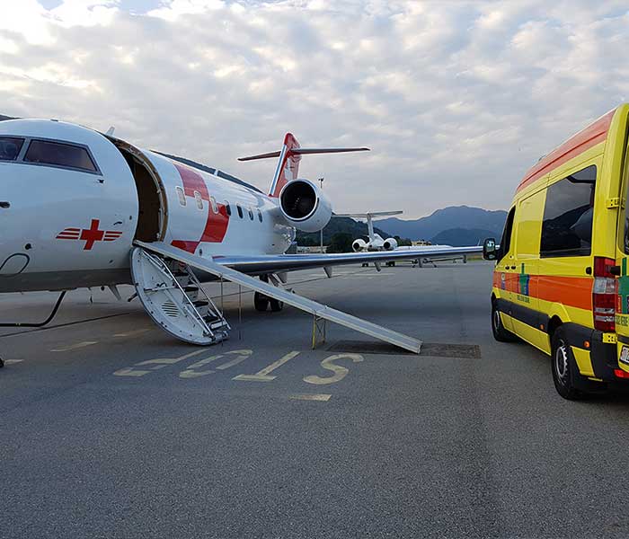 Medical evacuation aircraft — air ambulance charter service by JetStream International