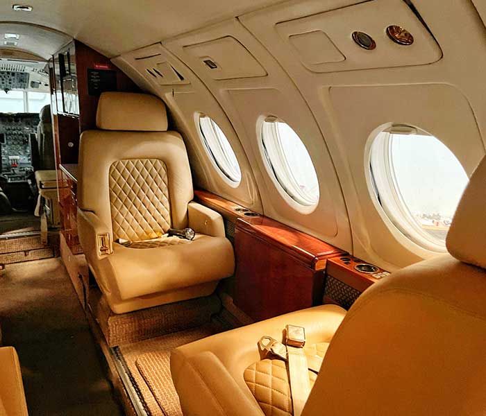 Private jet interior — luxury private jet charter service by JetStream International